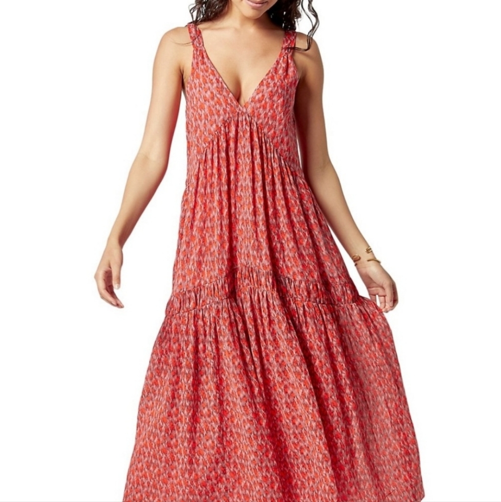 Joie Bondi Tiered Sleeveless Boho-Chic Dress XL NWT